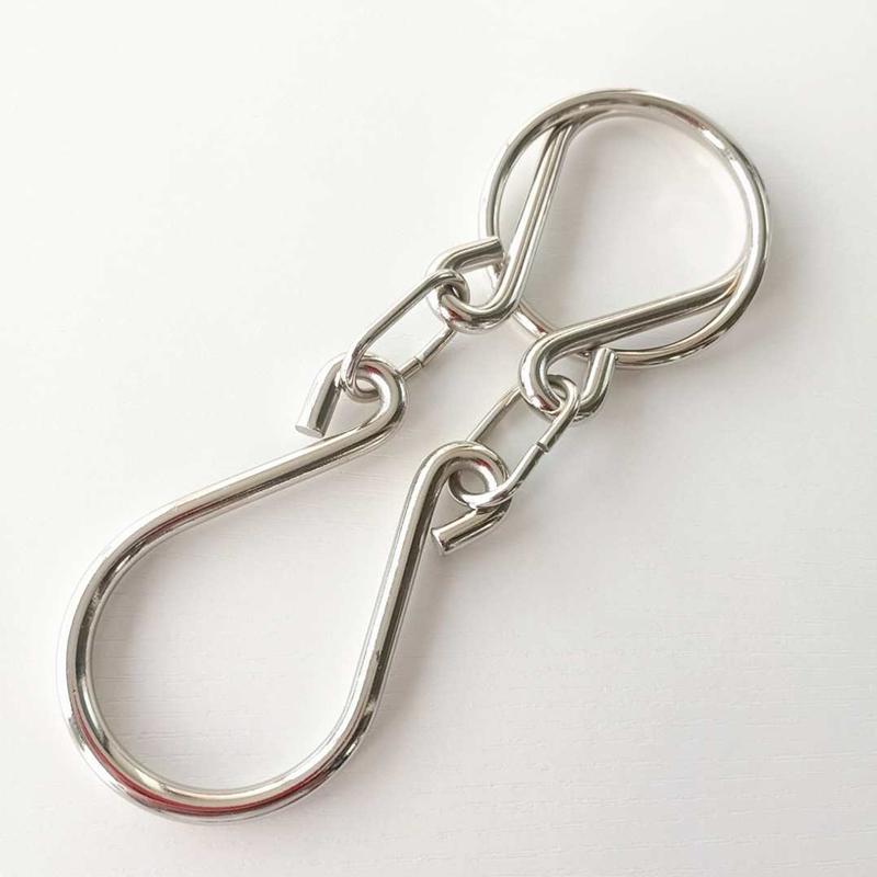 Classic Horseshoe Lock Puzzle Ring Solution Metal Brain Teasers for Kids Adults IQ Test Disentanglement Educational Toys