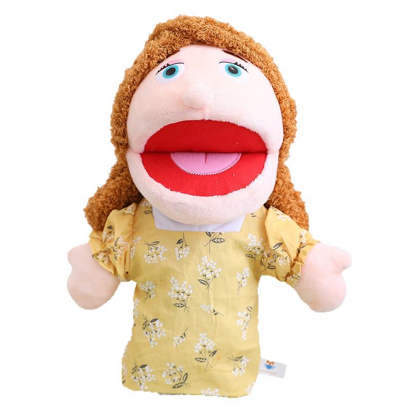 Moveable Mouth Hand Puppet - Storytelling Doll for Kindergarten and Family Fun