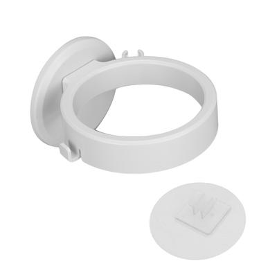 Wall Mounted Hair Dryer Holder Rack Self Adhesive Space Saving Hair Dryer Storage OrganizerWhite