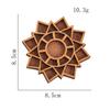 D5 Miniature Figurines Trinket Shelf Wood Mandala Crystal Stone Mineral Specimen Display Storage Box Candy Toy Scene Decor Tray