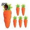 Cutlery Travel Pouch 6 Pcs Easter Carrot Shaped Utensil Holder Bag Felt Fork Cutter Eco-friendly Cover Dining Tableware Knife Forks Organizer