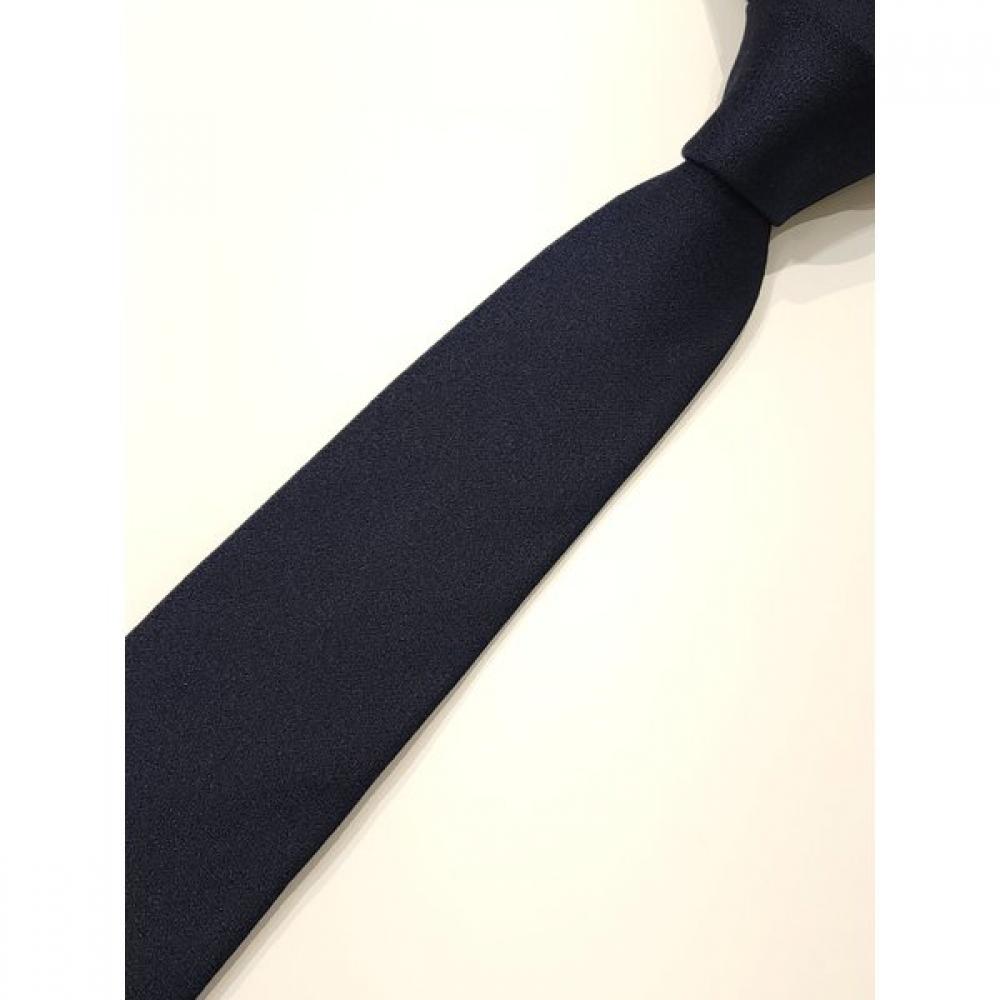 Daks Silk Blend Solid Navy Slim Tie Dmf1acf1273n1