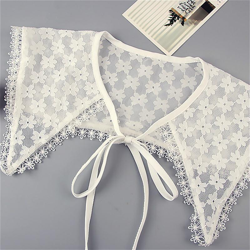 High Quality Embroidery Mesh Lace Collar Women's Wedding Dress Petal Shawl Girl Shopping Trip Party Personality DIY Decoration