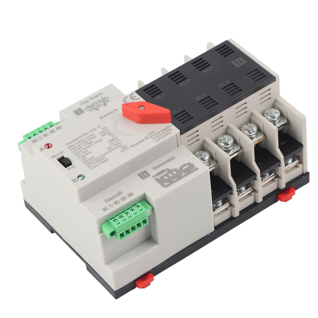 W2R?100 Dual Power Supply Automatic Transfer Switch 4P 63A Power Transfer Switch