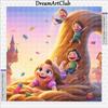 Tangled Diamond Painting Rapunzel Full Round Drill Mosaic Cartoon Cross Stitch Embroidery Princess Wall Art