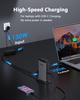 WAVLINK DisplayLink Compatible Universal Docking Station Triple 4K Support for Laptops Compatible with Mac and Windows 2 5 130W AC Power Supply
