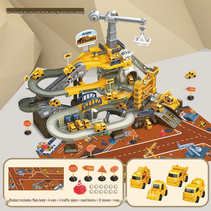 Dinosaur-Themed Electric Train Adventure Set for Kids Regular Battery Version [Chinese color box]
