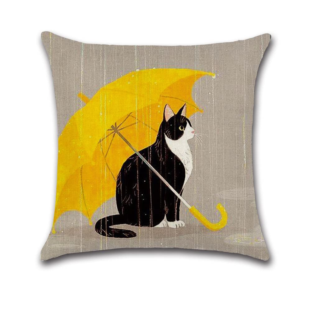 YunJeude Cushion 45cm x Set of Nordic Geometric Different Zipper Home Car All Interior Covers, 45cm, 4, Patterns, Patterns, Linen, Cute, Stylish,