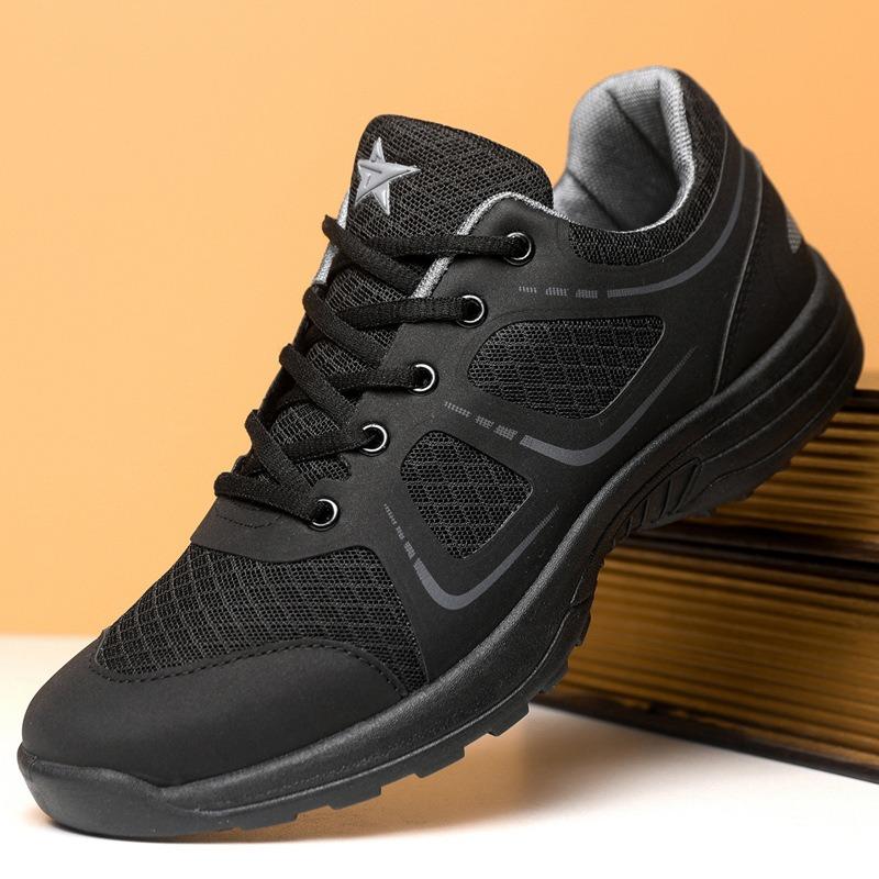 Men's shoes mesh physical training shoes men's summer breathable training shoes tactical duty outdoor hiking running sports shoes