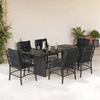 VidaXL 7-Piece Garden Dining Set with Cushions, Patio Table and Chairs, Patio Furniture, Outdoor Furniture, 3212056