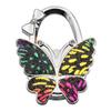 Large Matte Butterfly Hanging Bag Hook - Foldable Women's Bag Buckle & Portable Table Edge Hook for Luggage Accessories.