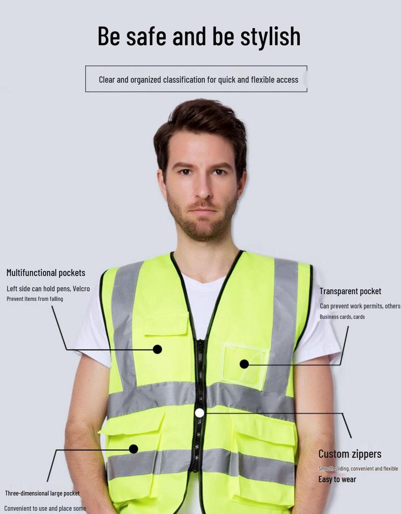 High-Visibility Reflective Safety Vest