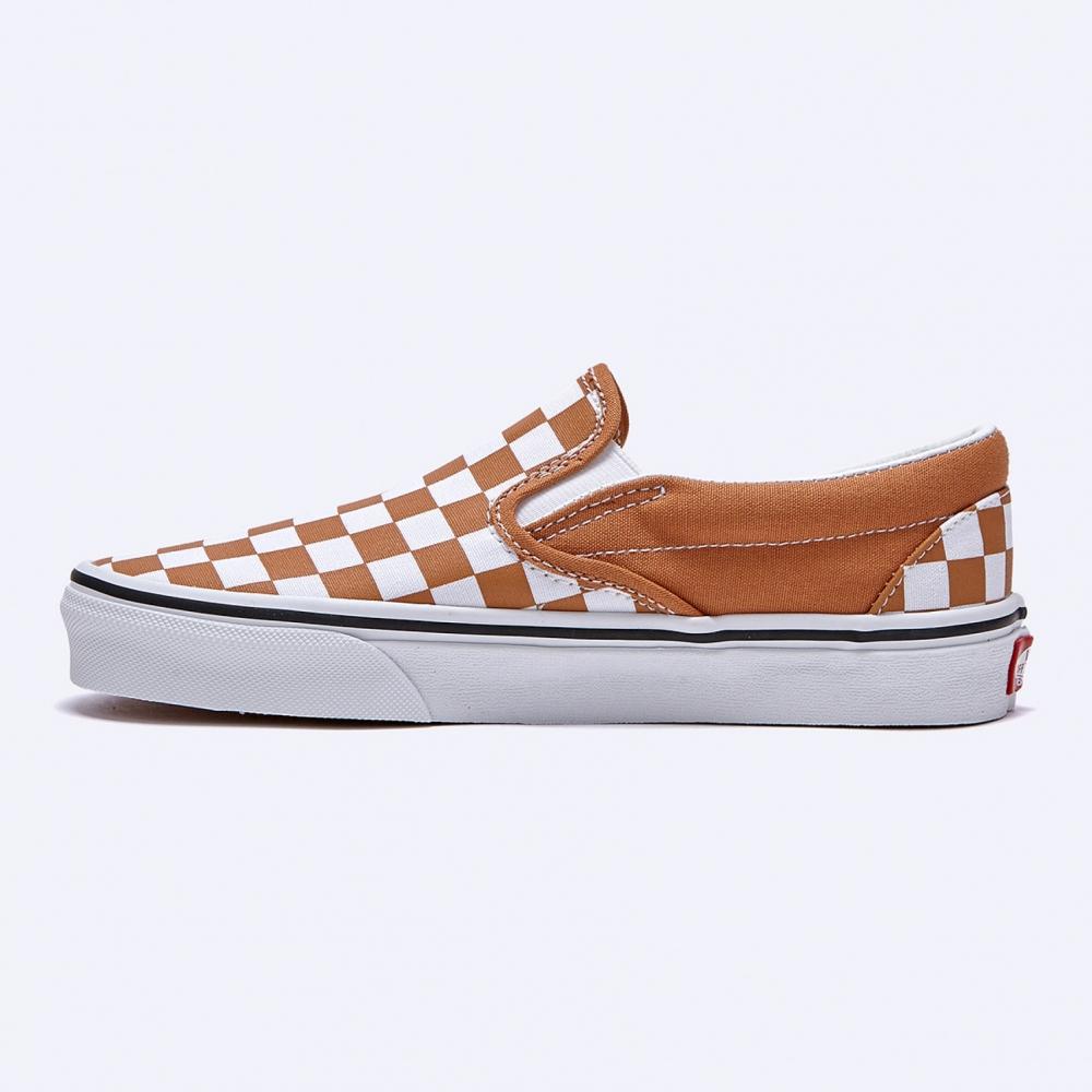 Vans Vans Classic Slip On Color Tiery Checket Meerkat Vn0a5ao8bkq1