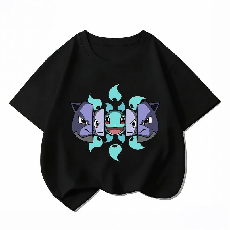 Printed Children's Pure Cotton T-shirt for Boys and Girls, Summer Comfortable and Breathable Children's T-shirt
