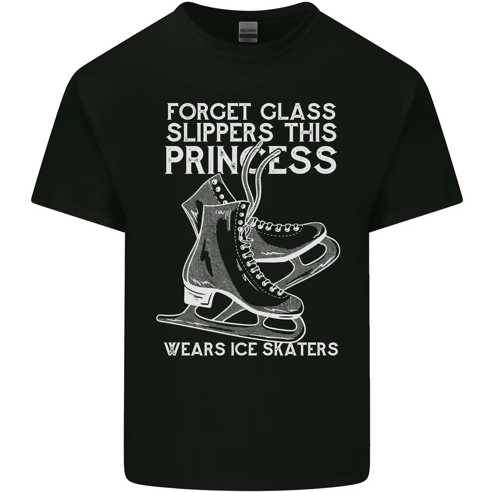 

Funny This Princess Wears Ice Skates Skater Kids T-Shirt Childrens M