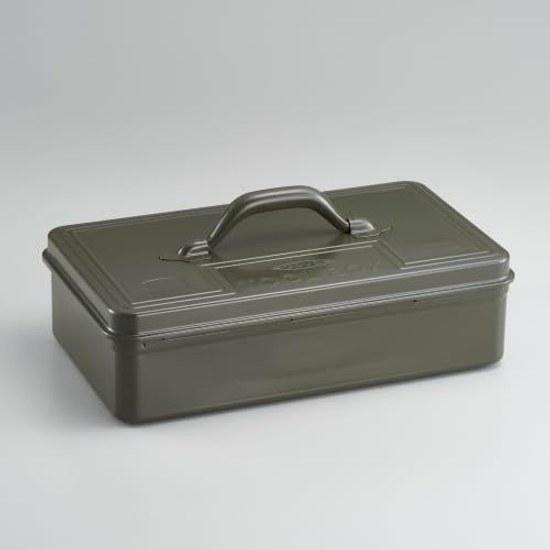 Toyo Steel Tool Box TB-362 Width approximately 38cm Depth 22cm Height 15cm Made Japan Storage Black