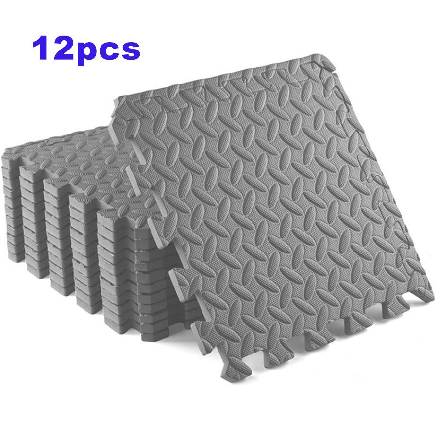 ½ Inch Home Gym Mat with EVA Foam Interlocking Tiles for MMA, Fitness, Gymnastics and Gym Protection, Floor Liner
