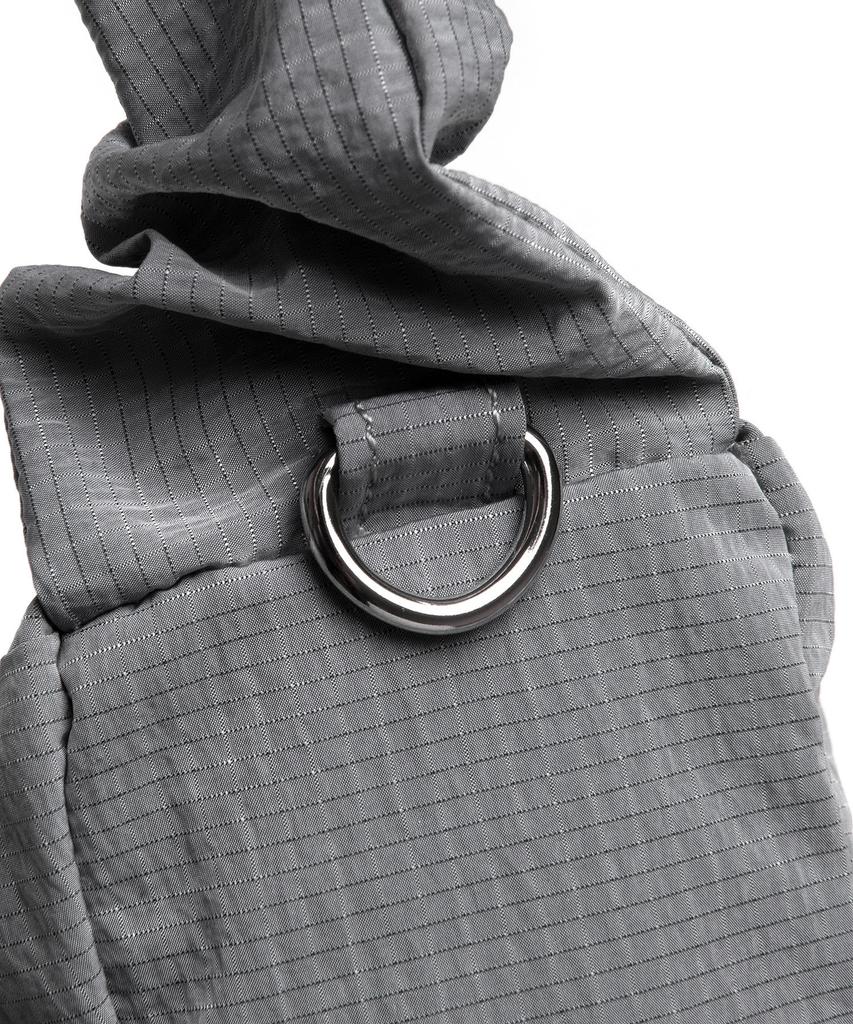 Lee Nylon Shirred Bag Light Gray