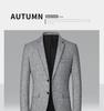 Herren Freizeitanzug Jacke Frühling, Bügelfrei, Einreiher, Leicht, Stil für mittlere Jahre
