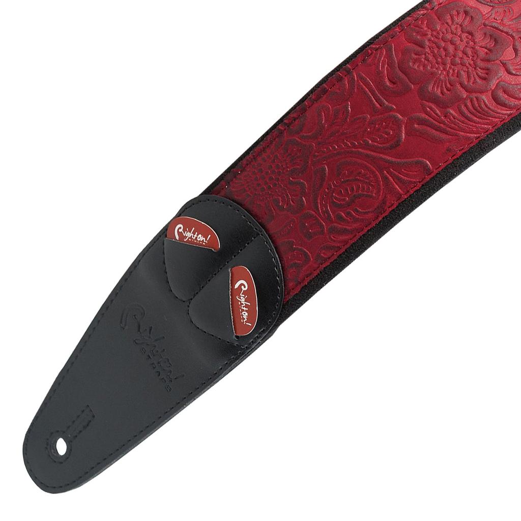STRAPS Guitar Strap Width Length SANDOKAN Red RightOn! 6cm, 95~150cm