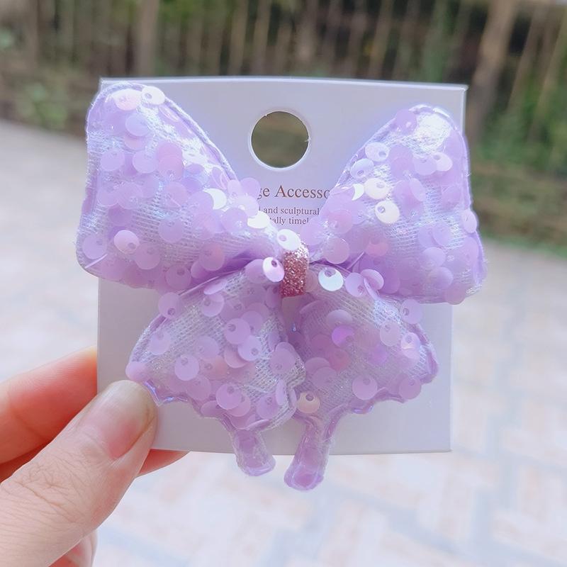 

1PCS New Lovely Princess Sequin Big Butterfly Girls Hairpins Children Headwear Hairgrip Hair Clips Barrettes Hair Accessories