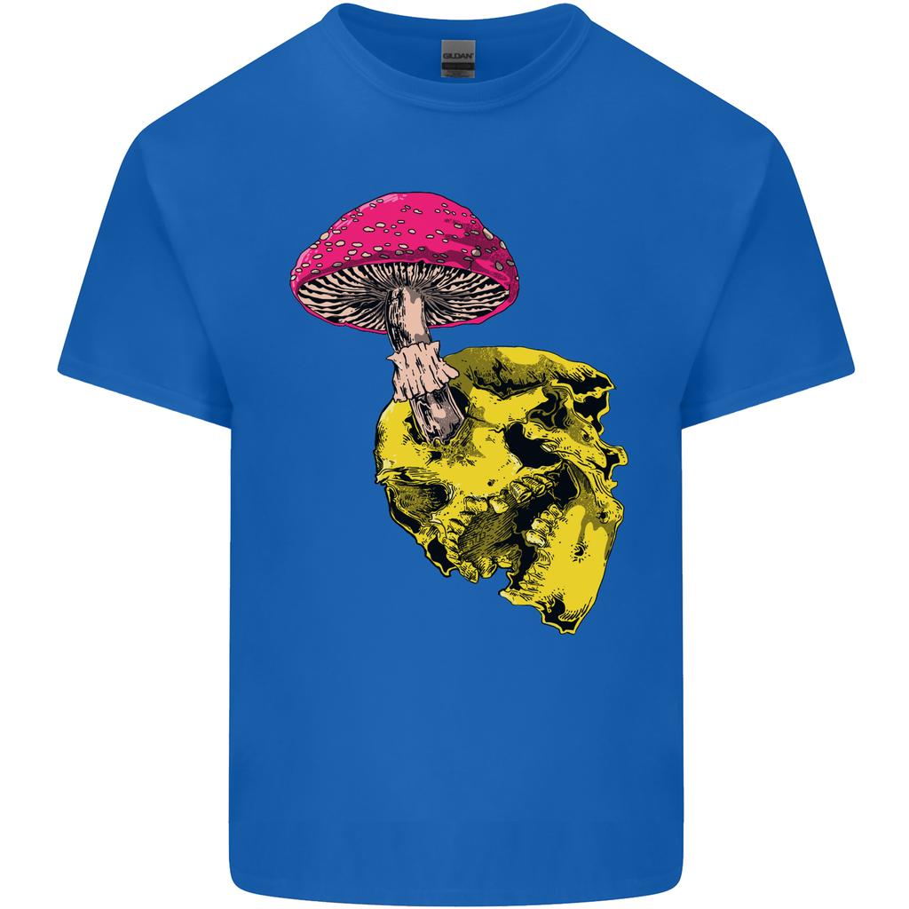 Mushroom Skull Toadstool Magic Gothic Unisexs Light Cotton TShirt