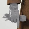Thick Velvet Gloves Winter Warm Gloves Men's and Women's Outdoor Gloves Sports Cycling Cold Resistant Touch Screen Gloves