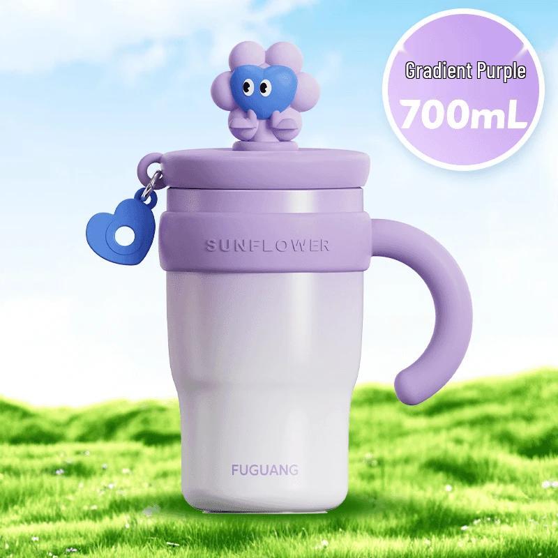 FUGUANG Light Fashion Insulated Stainless Steel Straw Cup