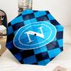 Napoli Blue Energy Symbol Automatic Folding Umbrella - 8-Rib Travel Umbrella with Auto Portable Case, Ideal Gift for Birthdays