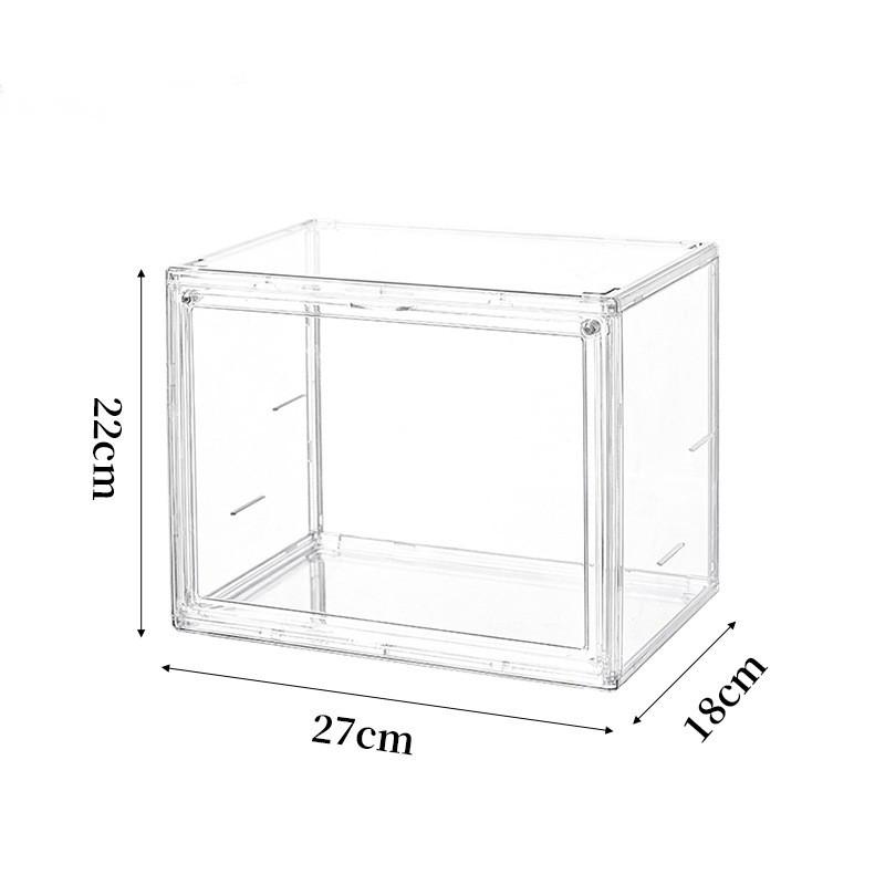 Transparent Plastic Book Storage Box With Lid For Cd Magazine Desktop Organizer