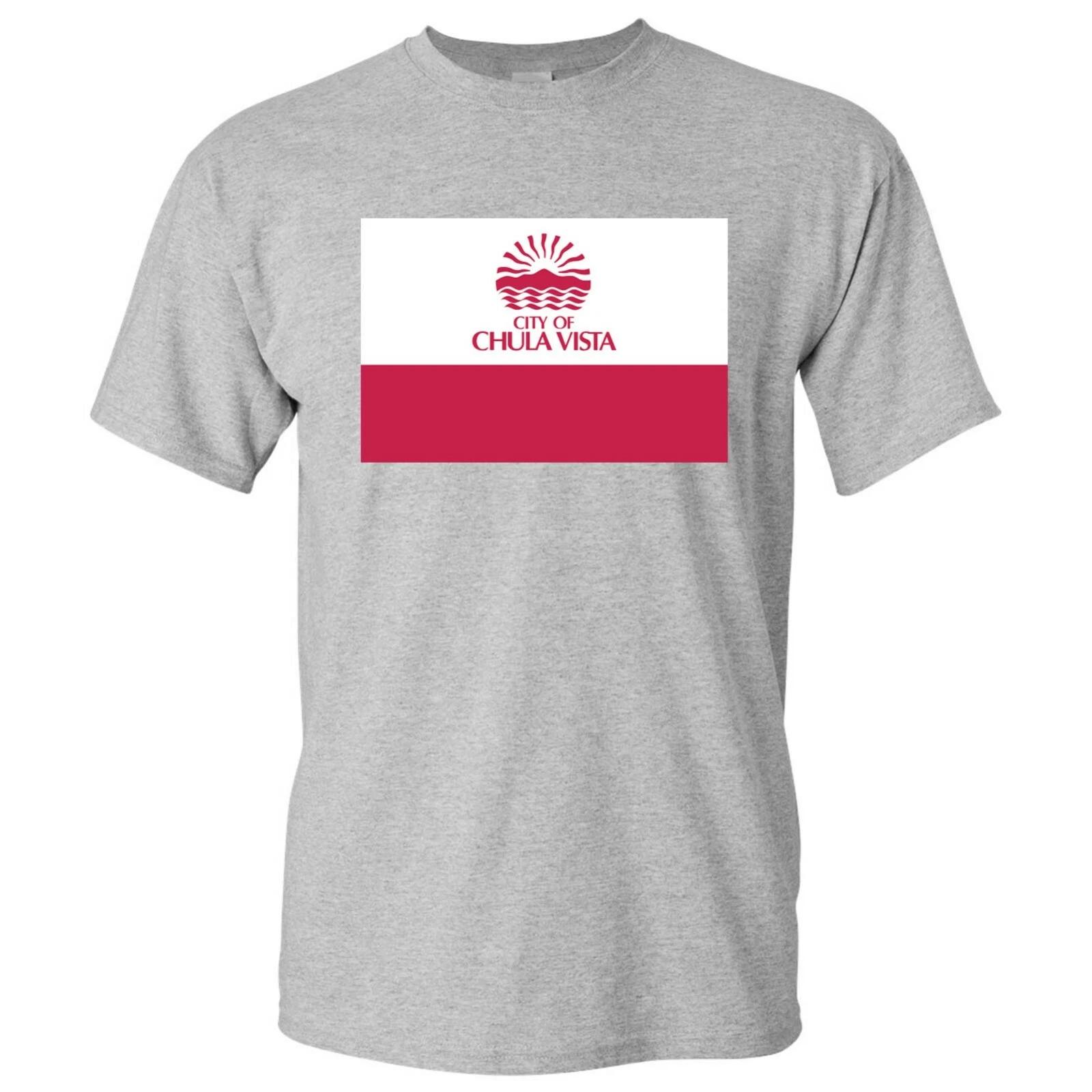 

Chula Vista US City Flag - Hometown Sports Team USA T-Shirt - Sport Grey 4XL