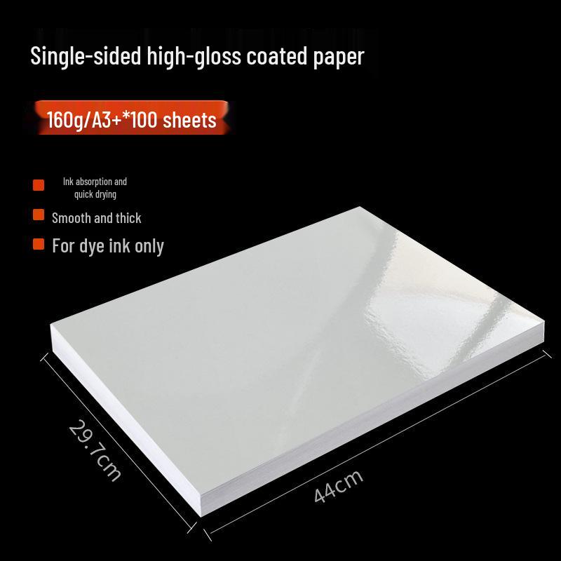 High Gloss Inkjet Photo Paper: A4 Single-Sided, 135g, 200g, 300g, A3+ Sizes Available