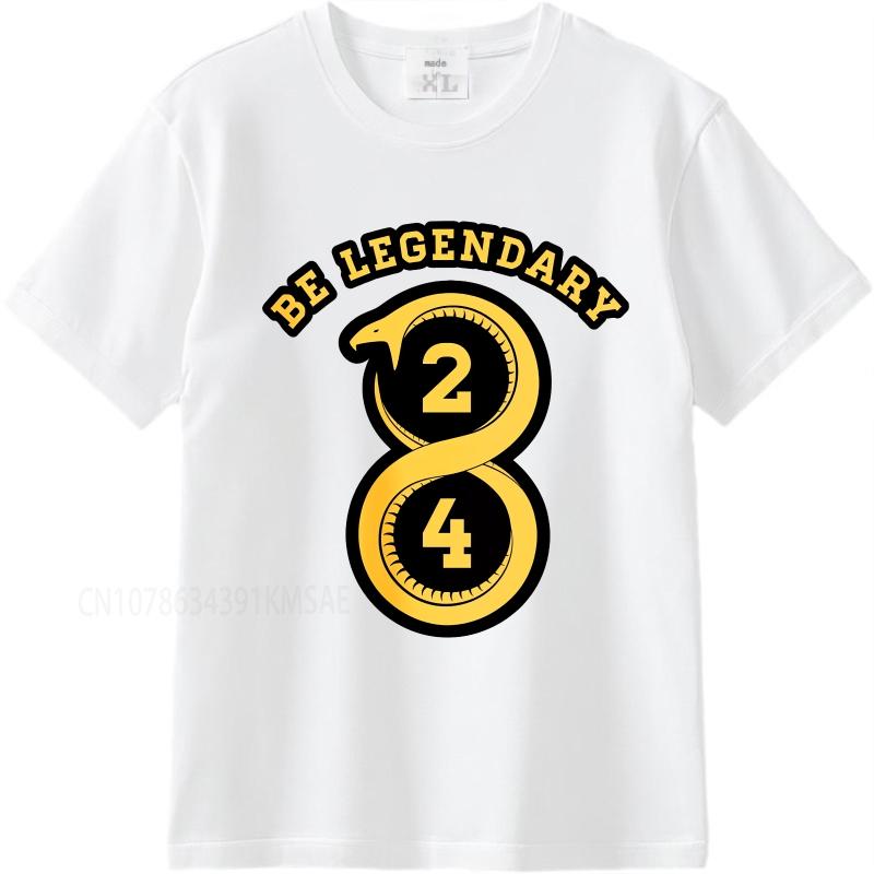 Fashion summer Teenagers tshirt Be Legendary Snake Number Two Four Short Sleeve Workout ONeck Tee shirt cotton teeshirt
