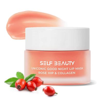 Self Beauty Jednorožec Dobrou noc Maska na rty Šípkový kolagen Intenzivní hydratační péče o rty Korejská kosmetika Japonská 14,5g & [Oficiální
