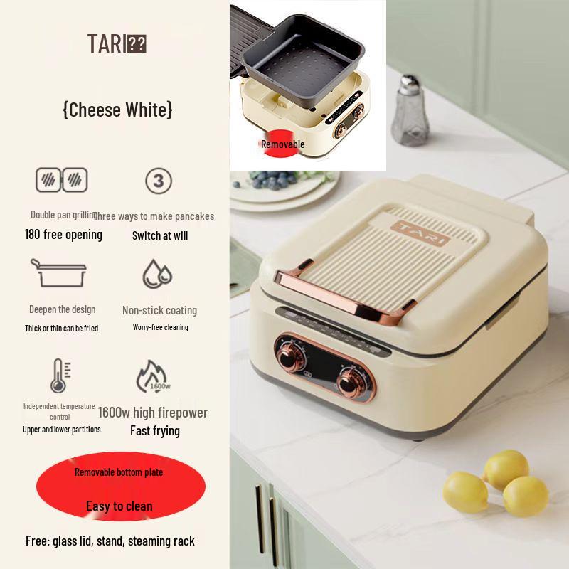 Dual-Sided Electric Pancake & Crepe Maker with Adjustable Floating Design