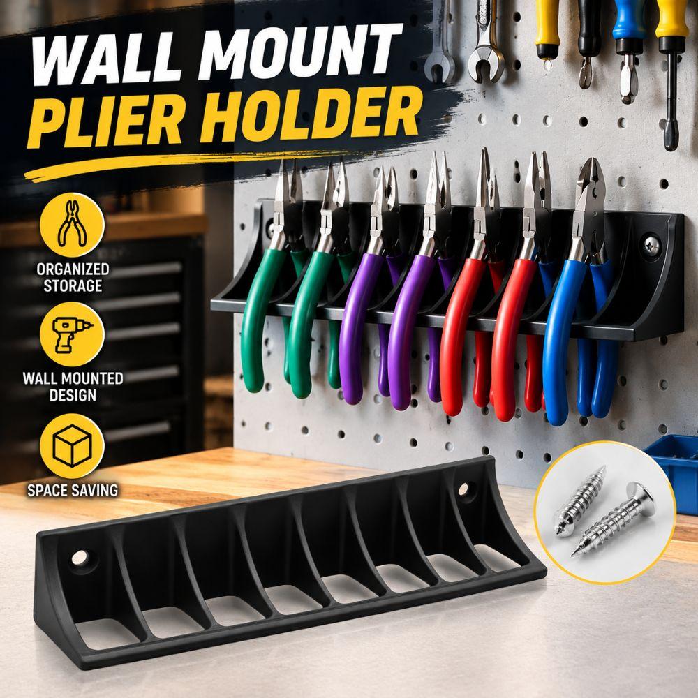 Wall Mounted Pliers Rack Heavy Duty Hand Tool Storage Rack New Wrench Organizer Workshop