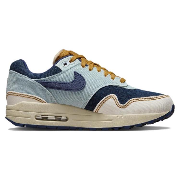 New Nike Air Max 1 '87 Denim Aura Women's FQ8900-440