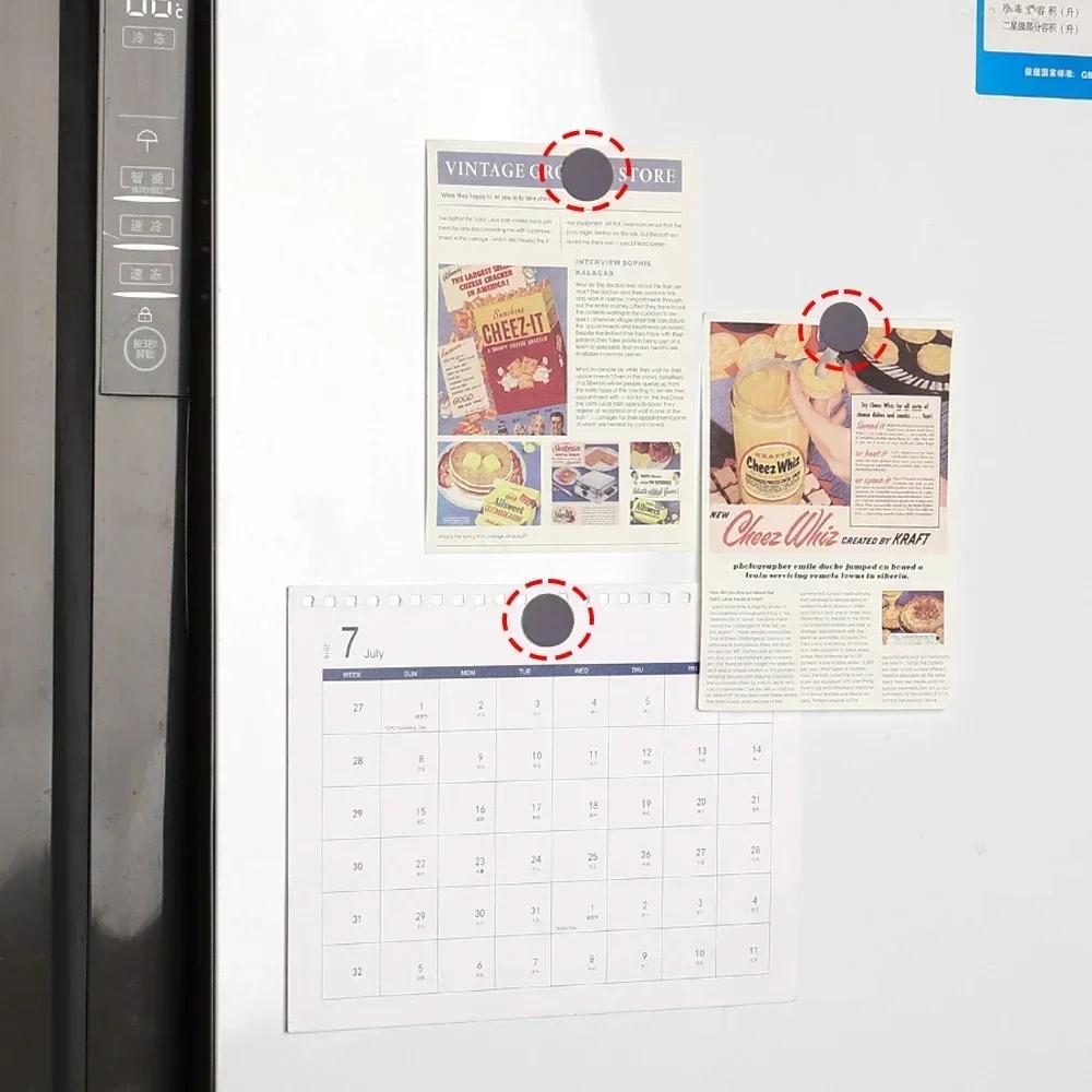 50x Folhas de ímã autoadesivas de pontos magnéticos redondos, ímãs adesivos flexíveis para casa, escritório, escola, adesivos magnéticos, círculos