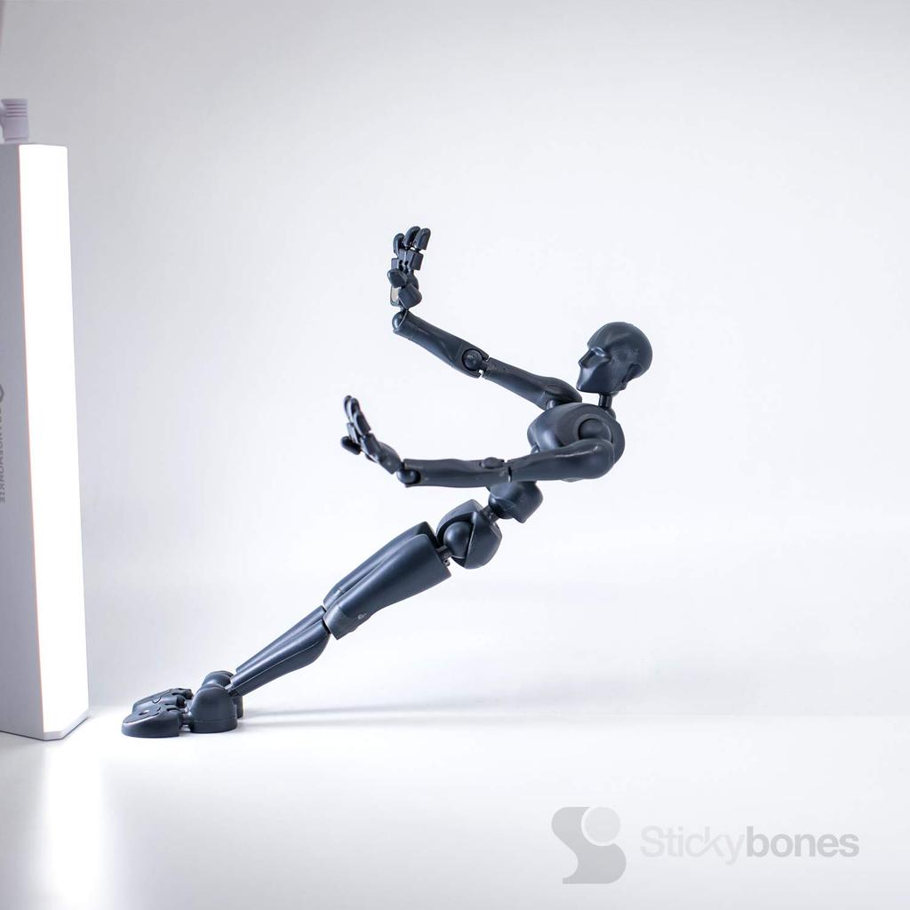 Stickybones - Highly Poseable Art & Animation Figure 8.5" Darkstorm