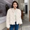 2024 Winter imitation fox fur jacket top women's short loose young plush imitation raccoon fur coat