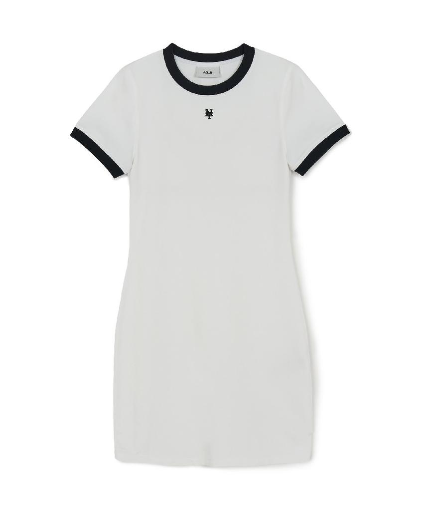 Emelbi Women'S Basic Ringer Dress Nym (White)