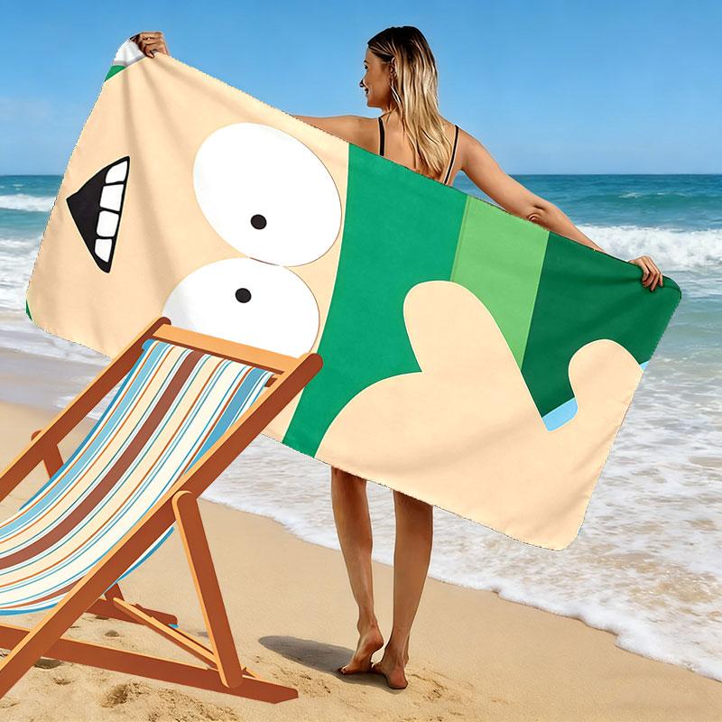 Kyle South Park Print Beach Towel, Large Soft Quick Dry Towel for Beach Camping Swimming