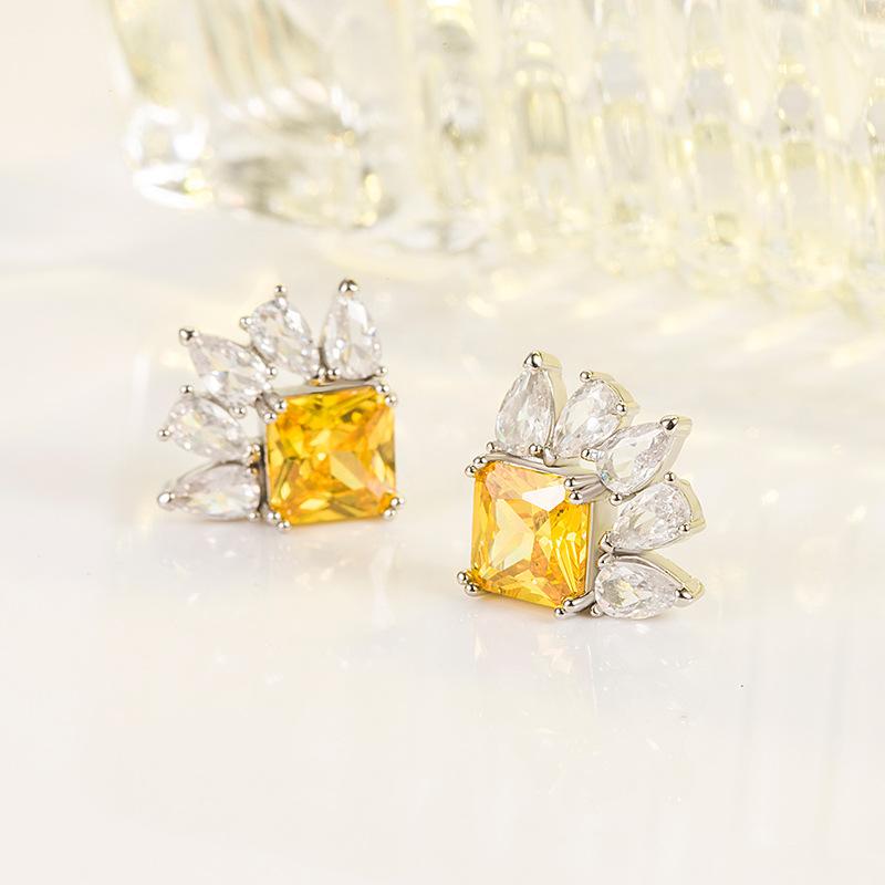 Lindon Damen-Ohrringe aus Zirkon-Kupferlegierung – Ohrringe mit Anhänger für Hochzeit, Party, Geschenk