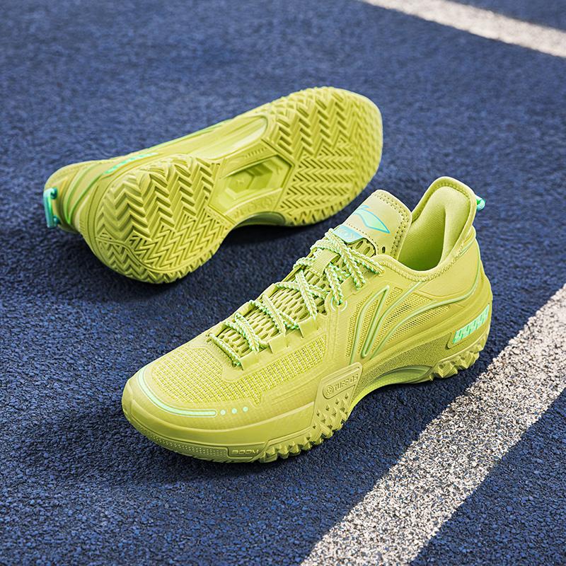 Li Ning Jiao Ao Firefly Dämpfungstechnologie Stoßdämpfung Rutschfest Abriebfest Leicht Rebound Low-Top Basketballschuhe ABFU019-7