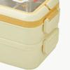 1200ml Compartment Lunch Box 2 Layer Food Container Practical Lunch Storage Container  For Camping