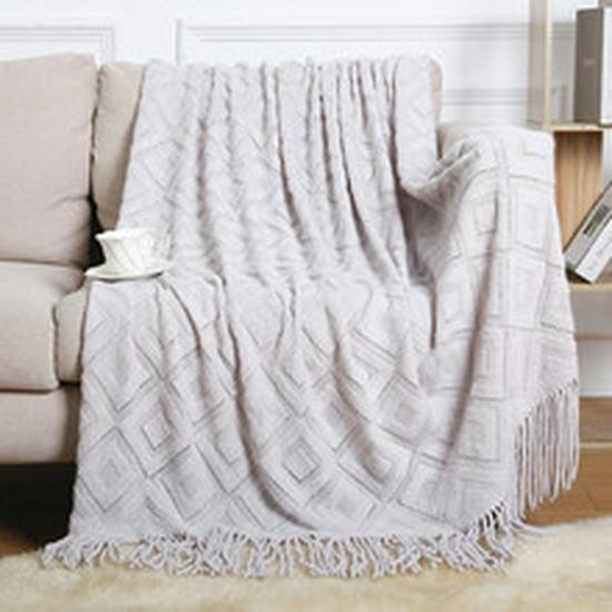 Waffelstruktur Mehrzweckdecke: Sofa, Nickerchen, Bett und Decke für Zuhause, Büro oder Reisen.