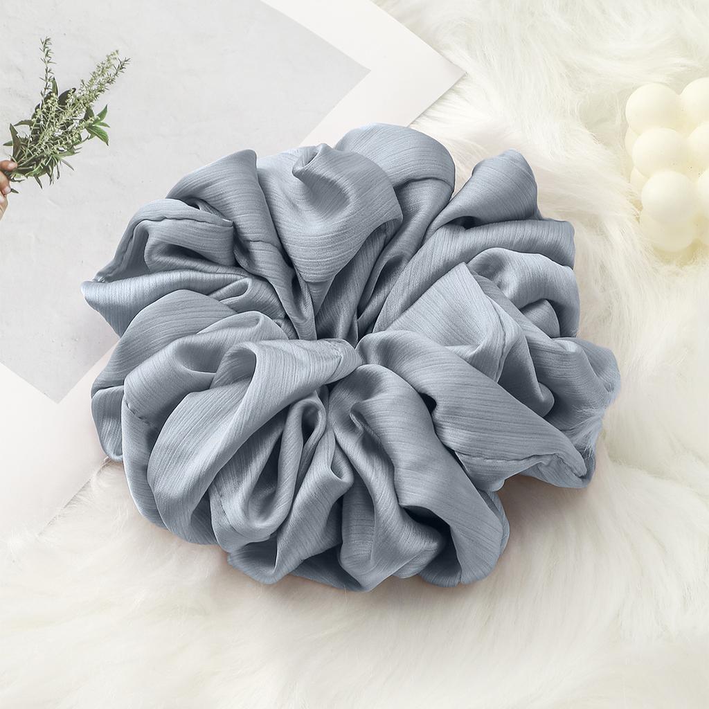 Fashion Muslim Printed Scrunchy Large Premium Oversize Hair Band Malaysia Chiffon Big Size Muslim Hijab Scrunchies