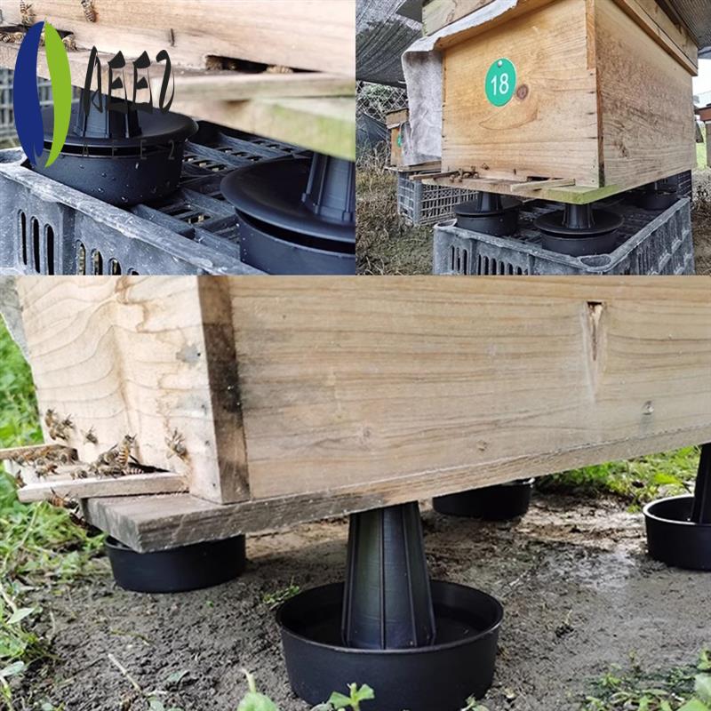 AEE2-1 Set Of Beehive Anti-Ant Support Sink Base Heightening Waterproof Insect-Proof Beehive Support Beekeeping Tools чёрный
