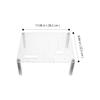 OATIPHO PC Case, Open Frame, Acrylic Panel, MicroATX Compatible, Desktop, Workspace PC Frame, Rack, Space-Saving
