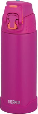 Thermos Water Bottle Vacuum Insulated Sports Bottle Matte Purple For Cold Storage MTPL 0.5L FJH-500